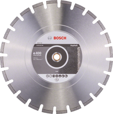Алмазний диск Bosch Standart for Asphalt 400х20/25,4 мм (2608602626) 2608602626 фото
