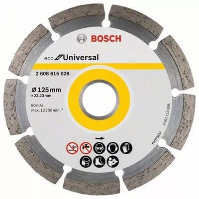Алмазний диск Bosch ECO Universal 125х22,23 (2608615028) 2608615028 фото