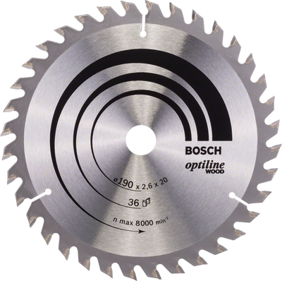 Пильний диск Bosch OPTILINE WOOD 190х30 (2608640616) 2608640616 фото