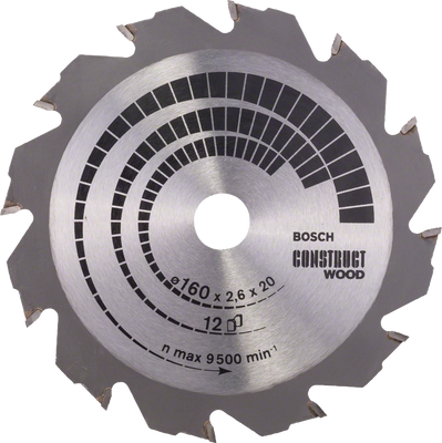 Пильний диск Bosch CONSTRUCT WOOD 160х20 (2608640630) 2608640630 фото