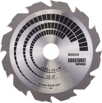 Пильний диск Bosch CONSTRUCT WOOD 190х30 (2608640633) 2608640633 фото