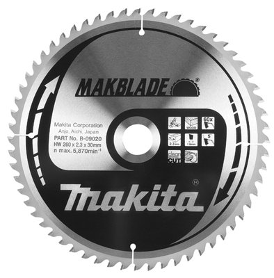 Пильний диск Makita MAKBlade 216x30 48T B-08969 фото
