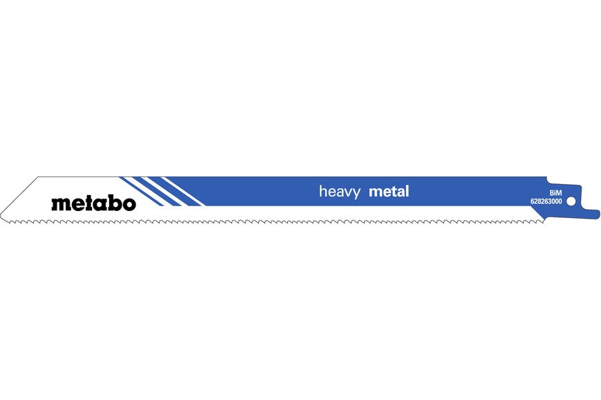 Полотно для шабельних пил Metabo «HEAVY METAL» 300х1.25 мм 5шт (628263000) 628263000 фото