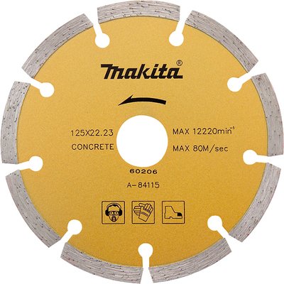 Алмазний диск по бетону Makita 125x22.23 мм A-84115 фото