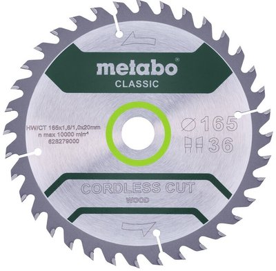 Пильний диск Metabo CordlessCutClassic 165x20 18WZ (628650000) 628650000 фото