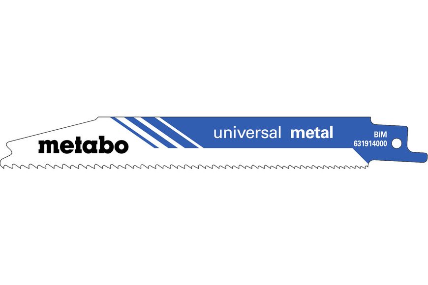 Полотно для шабельних пил Metabo «UNIVERSAL METAL» 150х0.9 мм 2шт (631911000) 631911000 фото