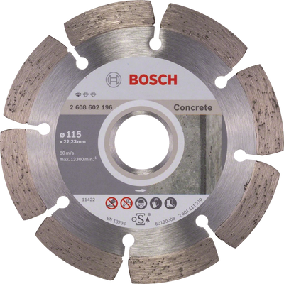 Алмазний диск Bosch Standard for Concrete 115х22,23 мм (2608602196) 2608602196 фото