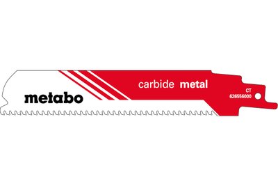 Полотно для шабельних пил Metabo «CARBIDE METAL» 150х1.25 мм 1шт (626556000) 626556000 фото