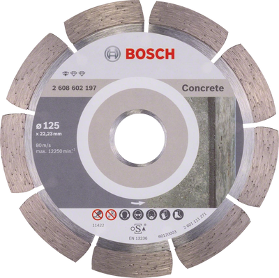 Алмазний диск Bosch STANDARD FOR CONCRETE 125х22,23 мм (2608602197) 2608602197 фото