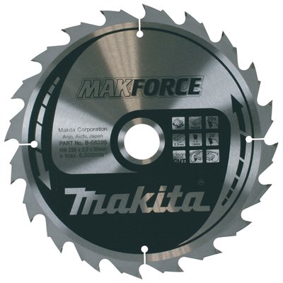 Пильний диск Makita MAKForce по дереву 160x20мм 24Т B-08296 фото