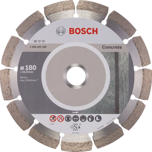 Алмазный диск Bosch Standard for Concrete 180х22,23 мм (2608602199) 2608602199 фото