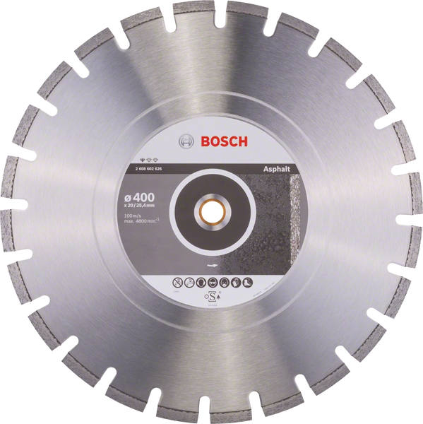 Алмазный диск Bosch Standart for Asphalt 400х20/25,4 мм (2608602626) 2608602626 фото