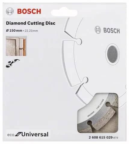 Алмазний диск Bosch ECO Universal 150х22,23 (2608615029) 2608615029 фото