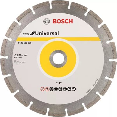 Алмазный диск Bosch ECO Universal 230х22,23 (2608615031) 2608615031 фото