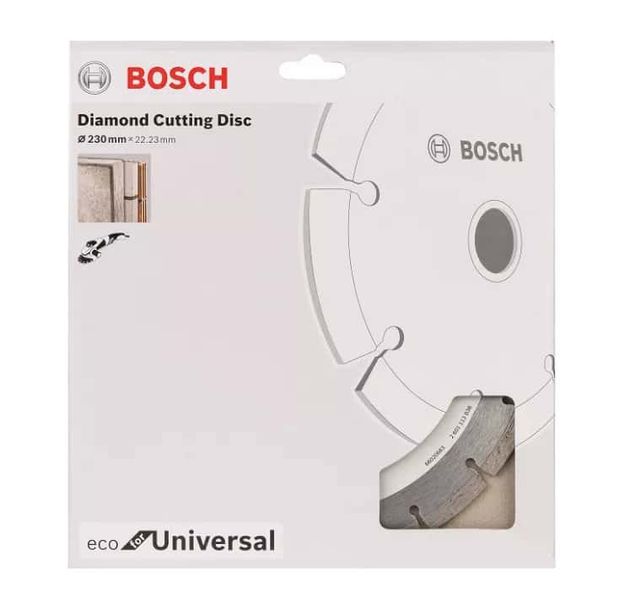 Алмазний диск Bosch ECO Universal 230х22,23 (2608615031) 2608615031 фото