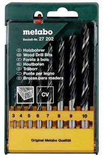 Набір свердел по дереву Metabo 8 шт (627202000) 627202000 фото
