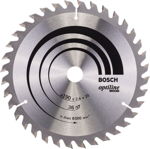 Пильный диск Bosch OPTILINE WOOD 190х30 (2608640617) 2608640617 фото