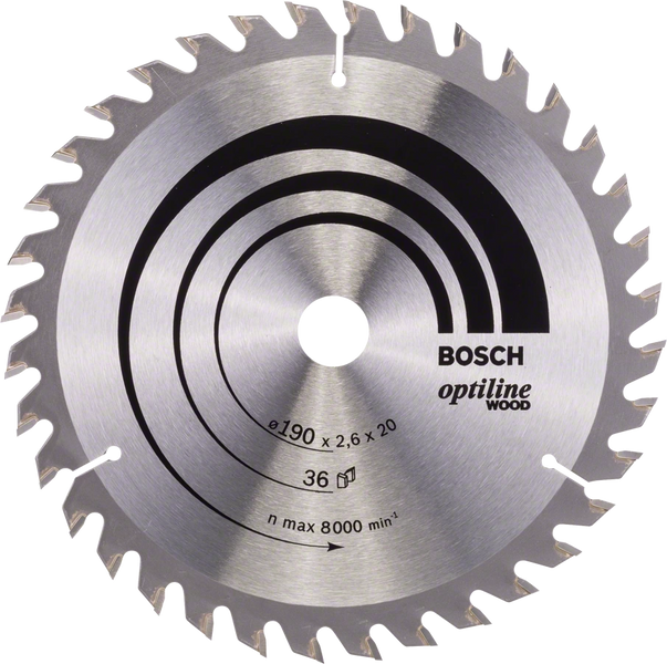 Пильний диск Bosch OPTILINE WOOD 190х30 (2608640617) 2608640617 фото