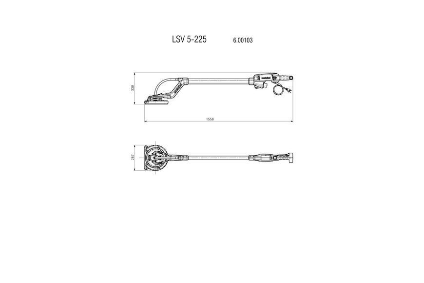 Шліфувальна машина для стін і стель Metabo LSV 5-225 (600103000) 600103000 фото