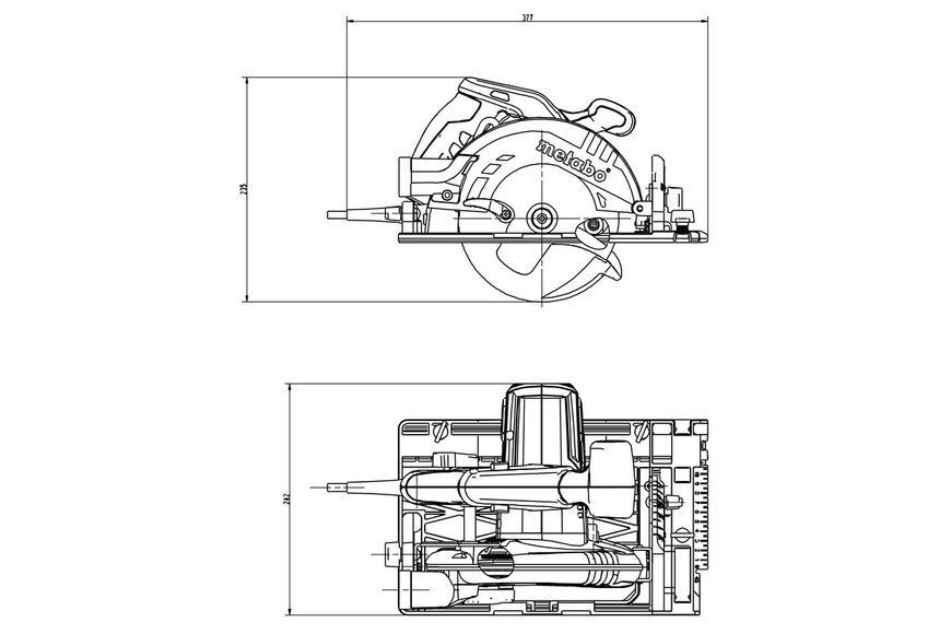 Ручна дискова пила Metabo KS 55 FS (600955000) 600955000 фото