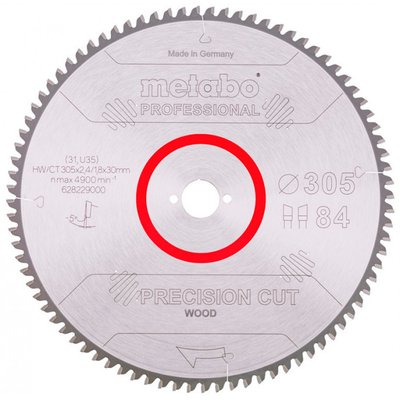Пильный диск Metabo HW/CT 305x30 84 WZ 5 (628229000) 628229000 фото