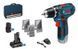 Аккумуляторный шуруповерт Bosch GSR 12V-15, набор бит и сверл (0615990G6L) 0615990G6L фото 1