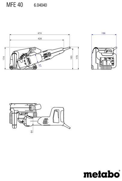 Штроборіз Metabo MFE 40 (604040510) 604040510 фото