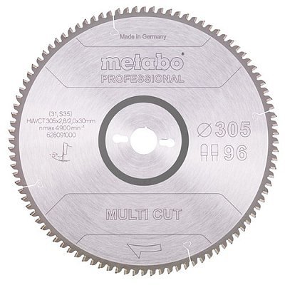 Пиляльний диск Metabo HW/CT 305x30 96 FZ/TR 5 (628091000) 628091000 фото