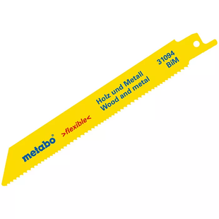 Полотно для сабельных пил Metabo &laquo;FLEXIBLE WOOD+METAL&raquo; 225х0.9 мм 5шт (631495000) 631495000 фото
