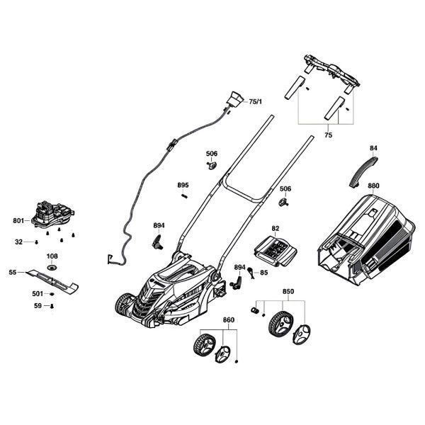 Газонокосарка BOSCH ARM 34 06008A6101 фото