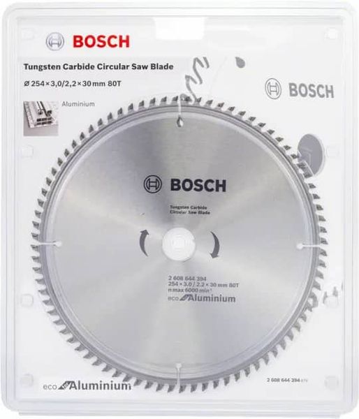 Пильний диск Bosch Eco for Aluminium Multi 254x30 (2608644394) 2608644394 фото