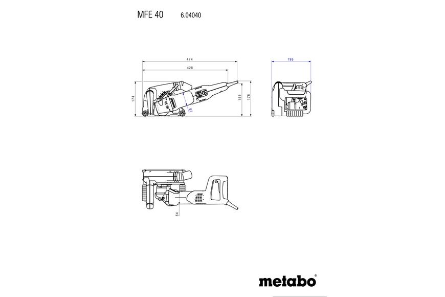 Штроборез Metabo MFE 40 (604040500) 604040500 фото
