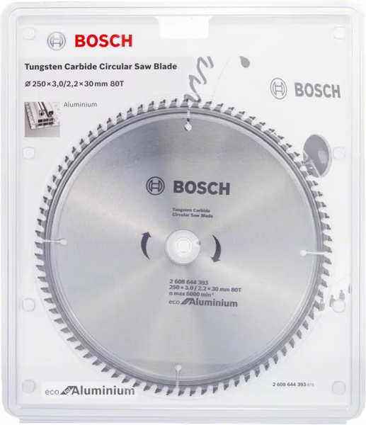 Пильний диск Bosch Eco for Aluminium Multi 250x30 (2608644393) 2608644393 фото