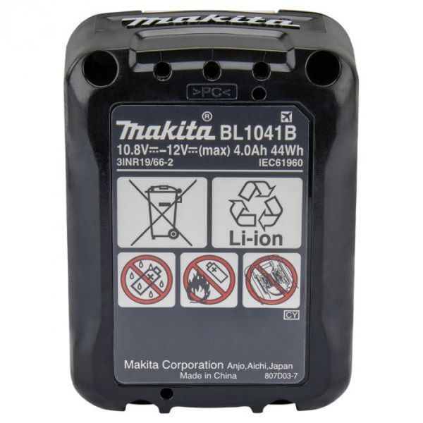 Аккумулятор Li-ion Makita CXT BL1041B (12V Max 4Ач) 632F63-0 фото