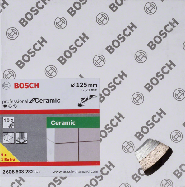 Алмазный диск Bosch Standard for Ceramic 125х22.23 10 шт (2608603232) 2608603232 фото