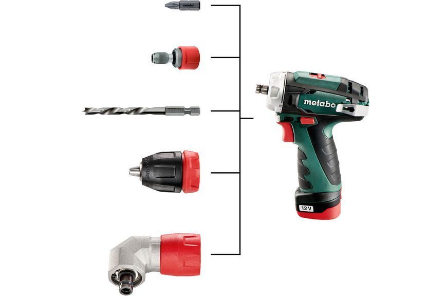 Акумуляторний дриль-шуруповерт Metabo POWERMAXX BS QUICK BASIC (600156500) 600156500 фото