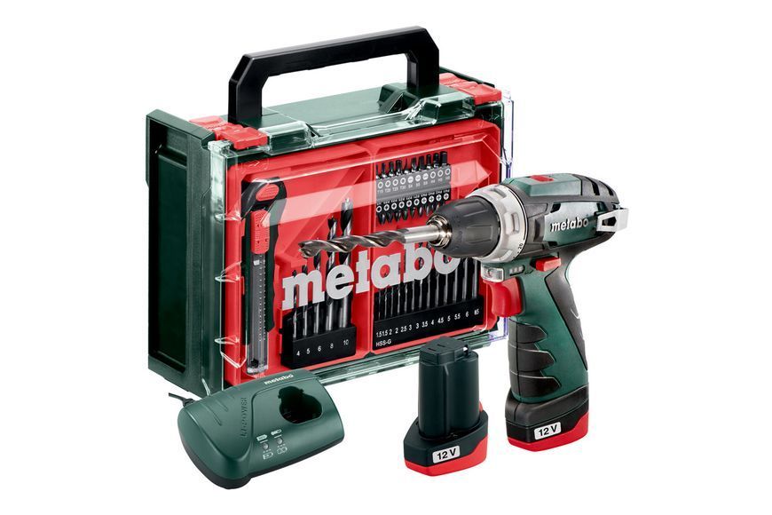Аккумуляторная дрель-шуруповерт Metabo PowerMaxx BS Basic Set (600080710) 600080710 фото