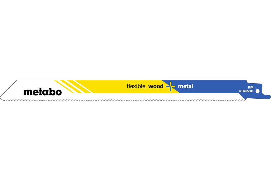Полотно для шабельних пил Metabo «FLEXIBLE WOOD+METAL» 225х0.9 мм 2шт (631097000) 631097000 фото