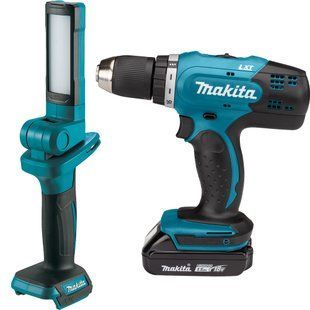Фонарь Makita DML816X + Аккумуляторная дрель-шуруповерт Makita DDF453SYX5 с АКБ и ЗУ SET-DML816-0624 фото