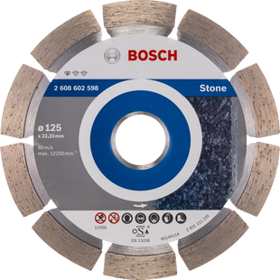 Алмазный диск Bosch Standard for Stone 125х22,23 мм 10 шт (2608603236) 2608603236 фото