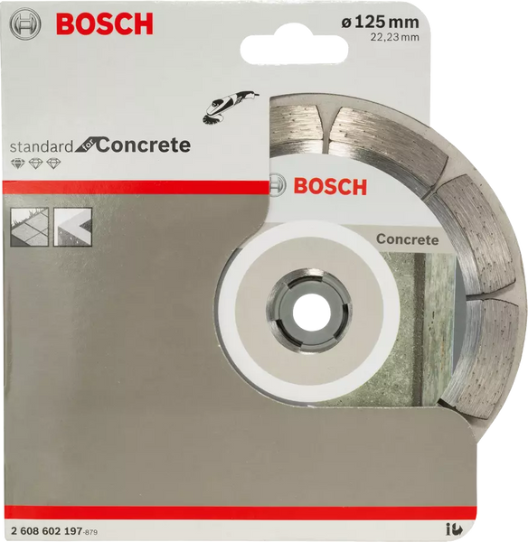 Алмазний диск Bosch STANDARD FOR CONCRETE 125х22,23 мм (2608602197) 2608602197 фото