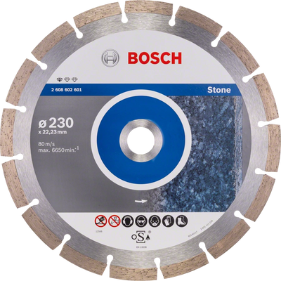 Алмазный диск Bosch Standard for Stone 230х22,23 мм 10 шт (2608603238) 2608603238 фото