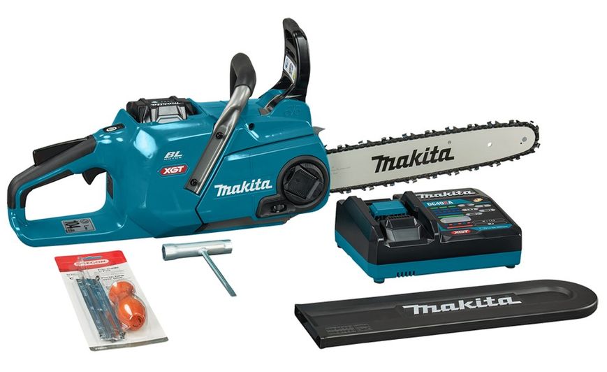 Набор аккумуляторного инструмента Makita XGT 40 V MAX цепная пила UC015GT101 + воздуходувка UB001GZ SET-UC015GT101-0524 фото